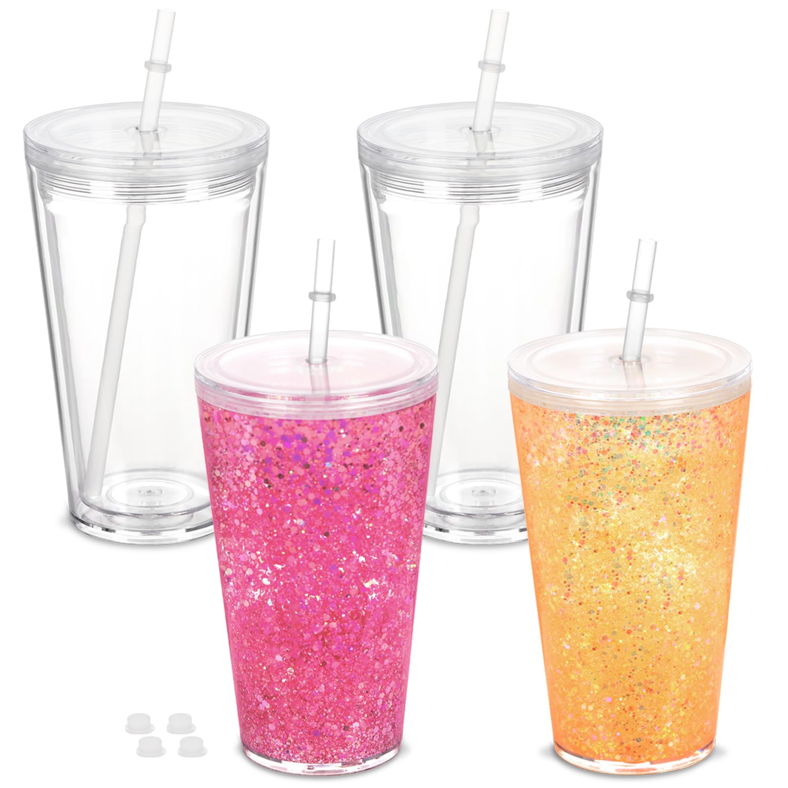 Custom - 16oz Acrylic Stadium SnowGlobe Tumbler