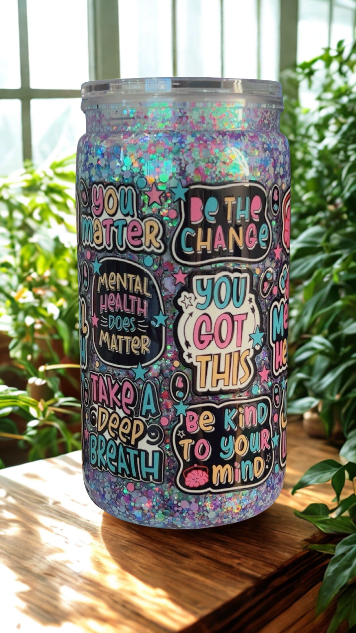 16oz Snow Globe Mental Health