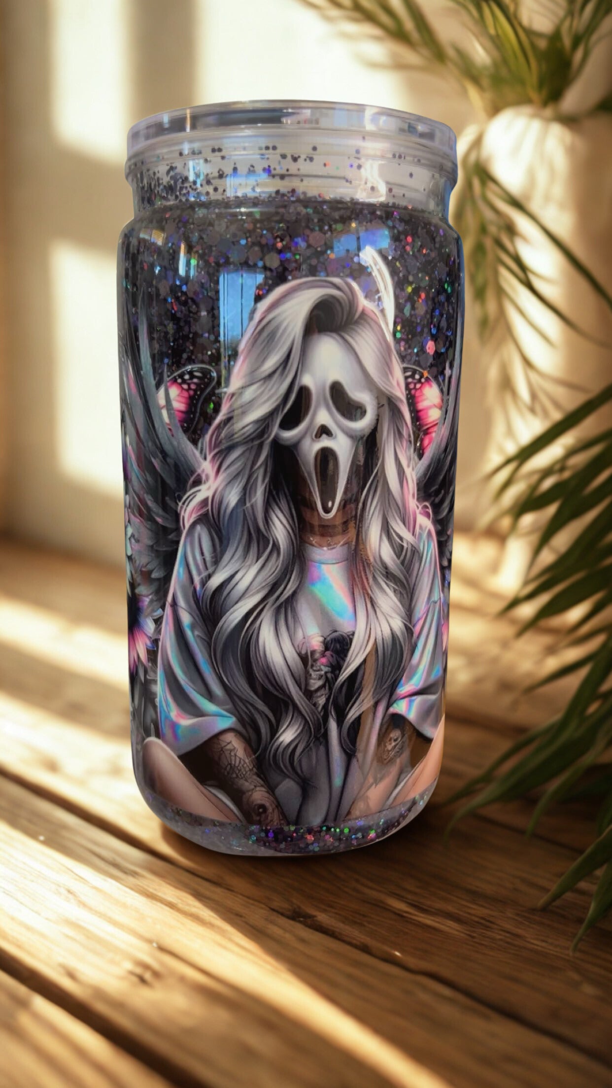 16oz Snow Globe Spooky Gal