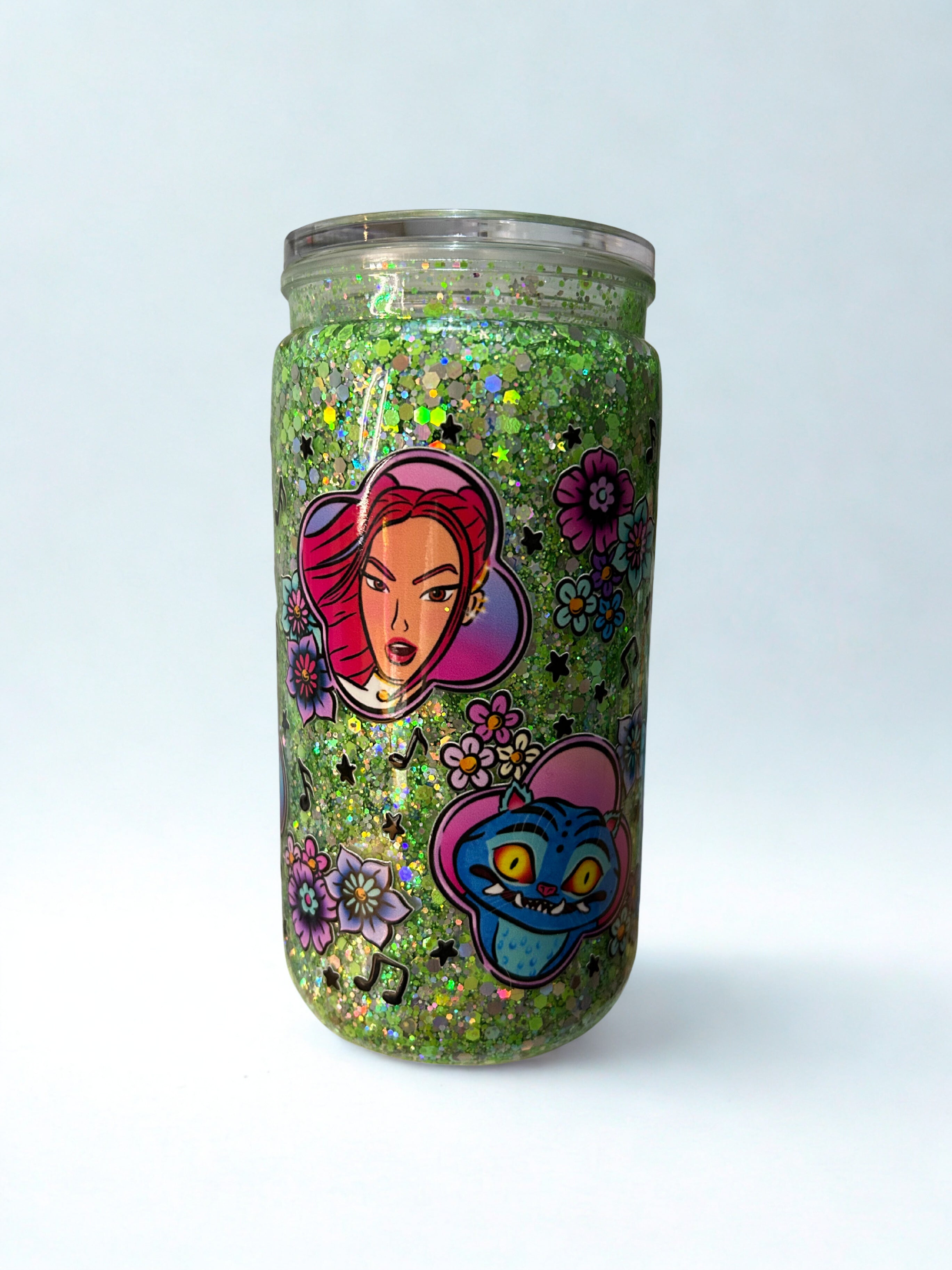 16oz Snow Globe K-Pop Green