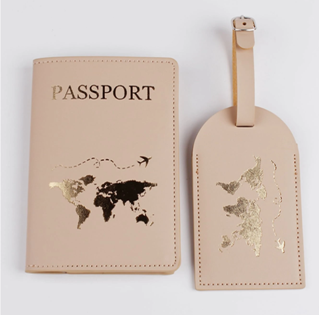 Passport Holder & Luggage Tag - Khaki